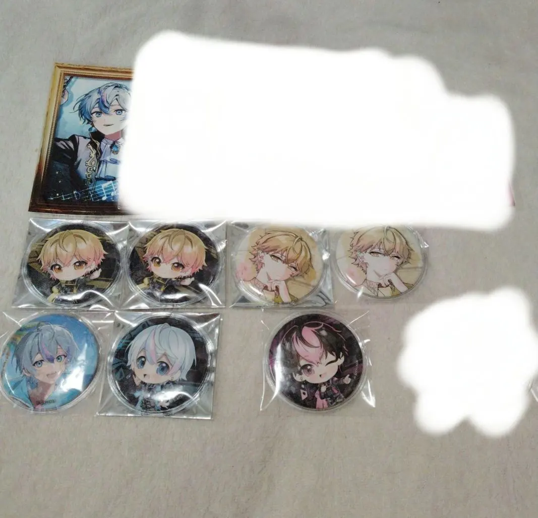 Thumbnail of SikFonic: iruma, suti, kosame, ran, hima72, mikoto. Can badges, bromides, and Screvo (likely referring to merchandise or a specific series/set).