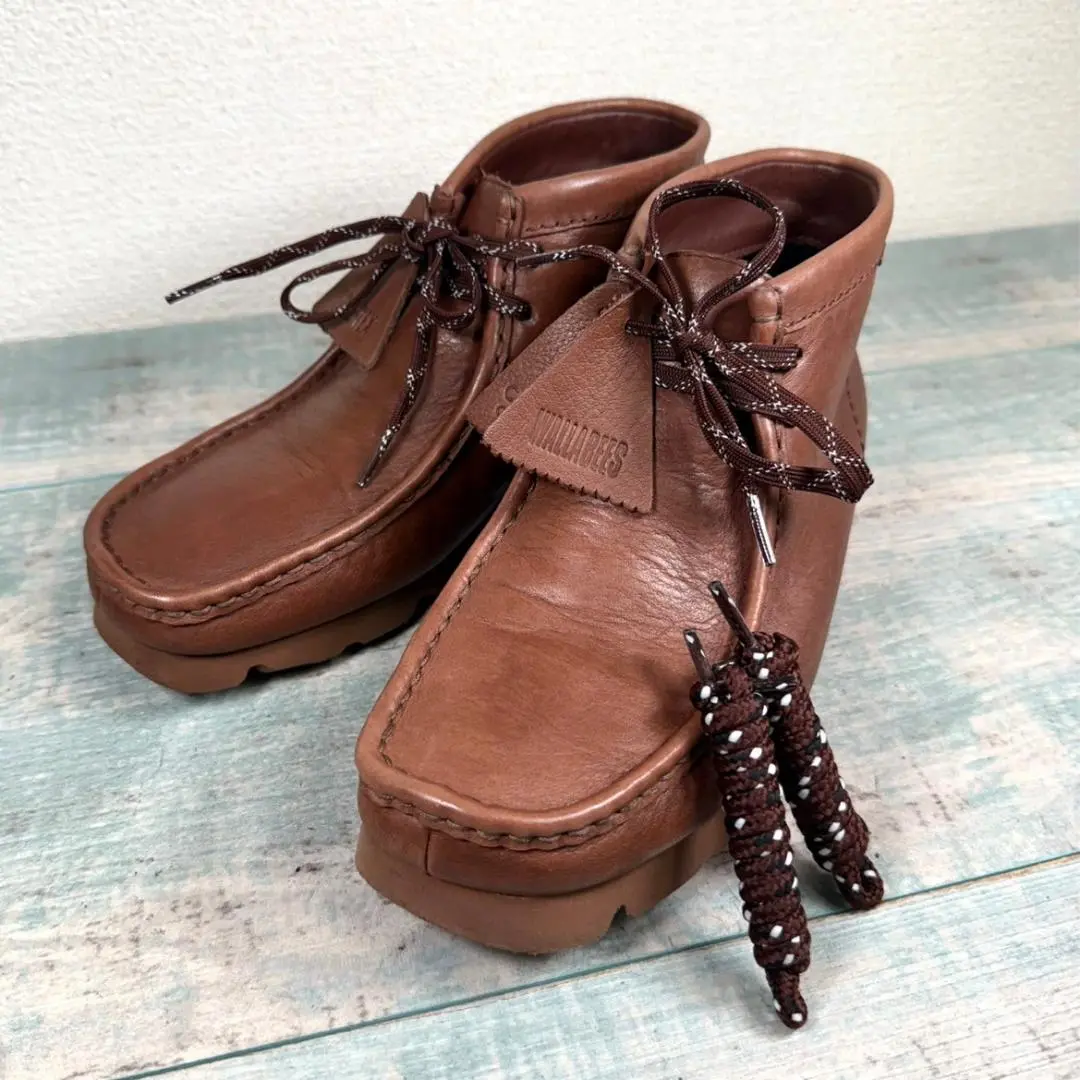 g*★様 【世界限定300足】クラークス・ワラビー&アトモスコラボ Clarks ORIGINALS × atmos “Wallabee Boots Gen”がハラコ調の