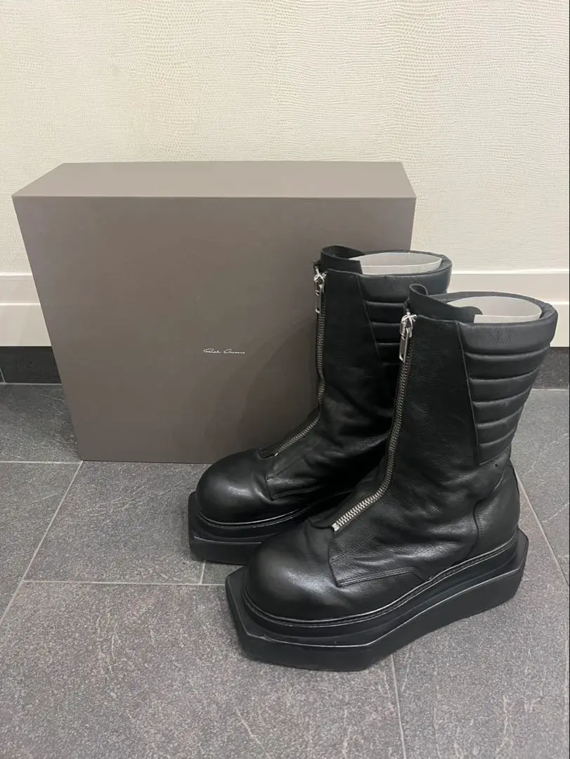 靴 rickowens beatle turbo cyclops44 Rick Owens Beatle Turbo Cyclops Black Boots Size 38/ 8 | eBay