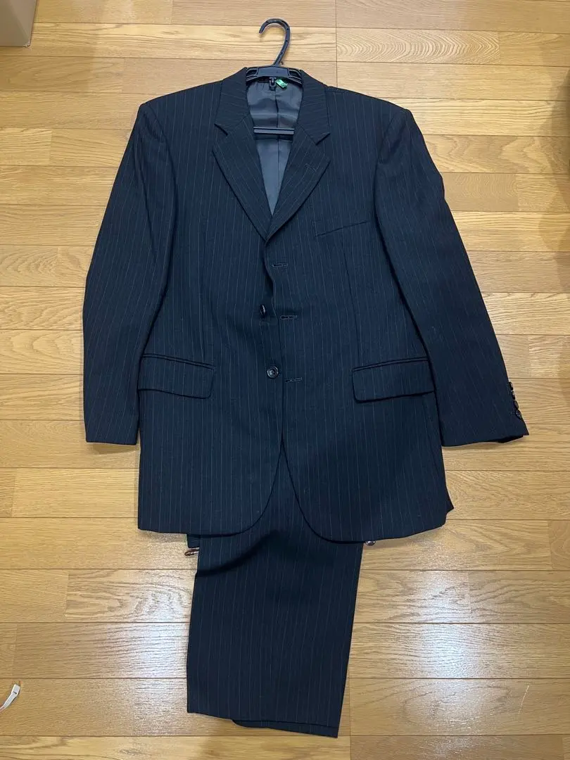 Thumbnail of Dark Navy Striped Business Suit
