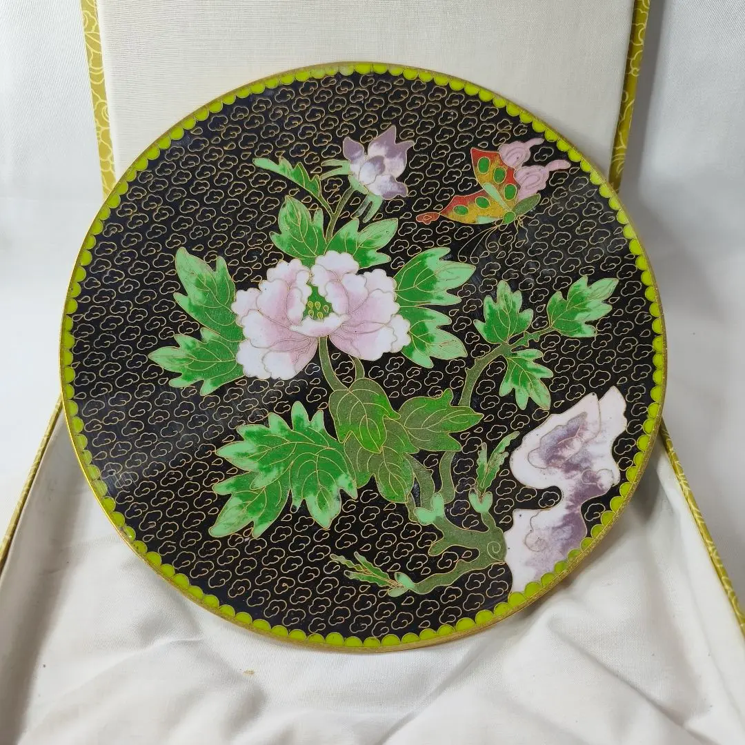 セール✨アンティーク　中国伝統美術工芸品　景泰蓝 七宝焼　香合　美品 セール✨アンティーク 中国伝統美術工芸品 景泰蓝 七宝焼 香合