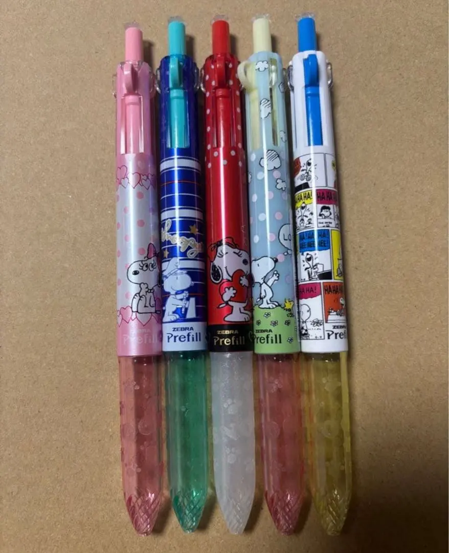 Thumbnail of Set of 5: Prefeel Snoopy Discontinued Items SNOOPY Sarasa Zebra