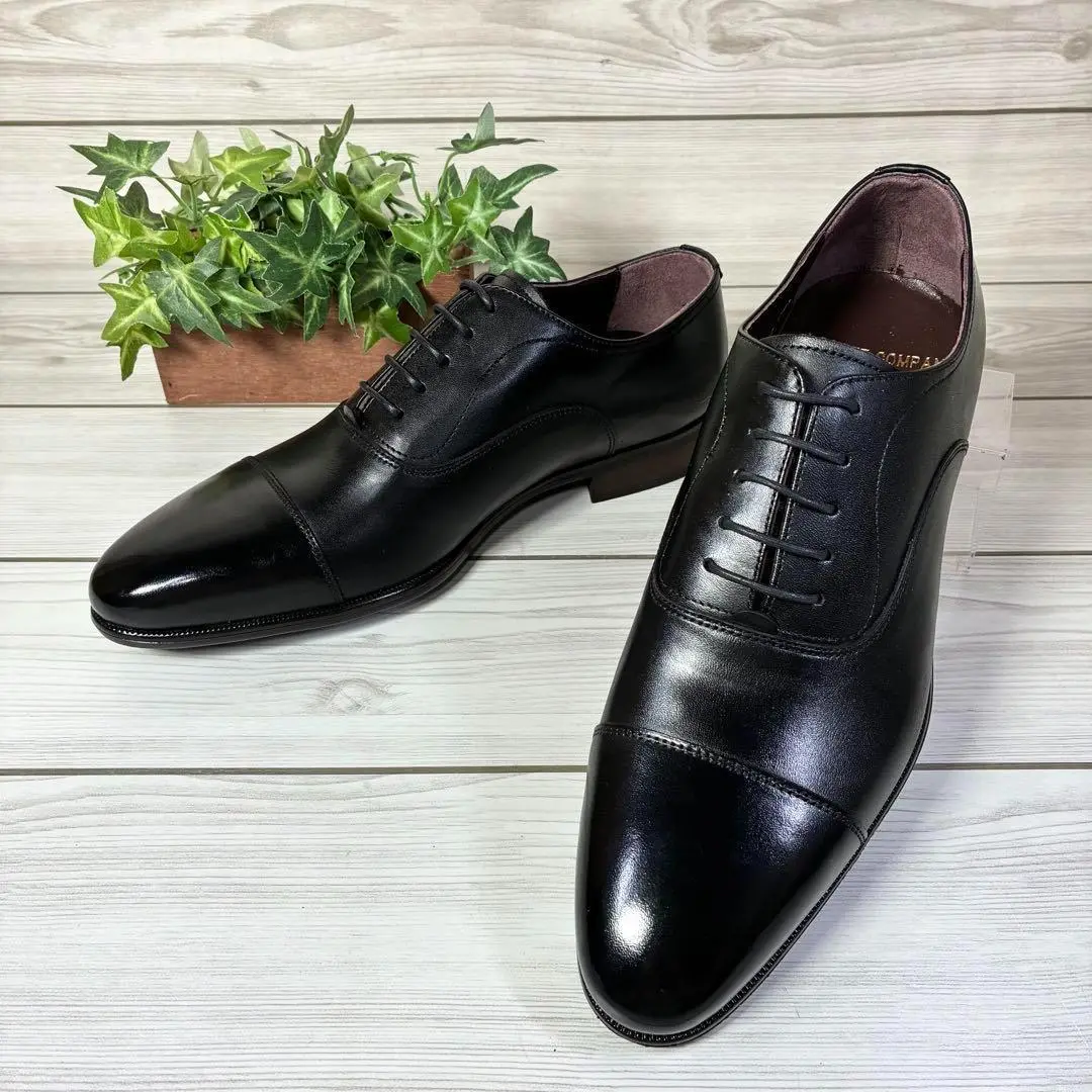 未使用 スーツカンパニー 日本製 軽量 ビジネスシューズ 24.5 2025年最新】THE SUIT COMPANY シューズ型：ストレートチップ