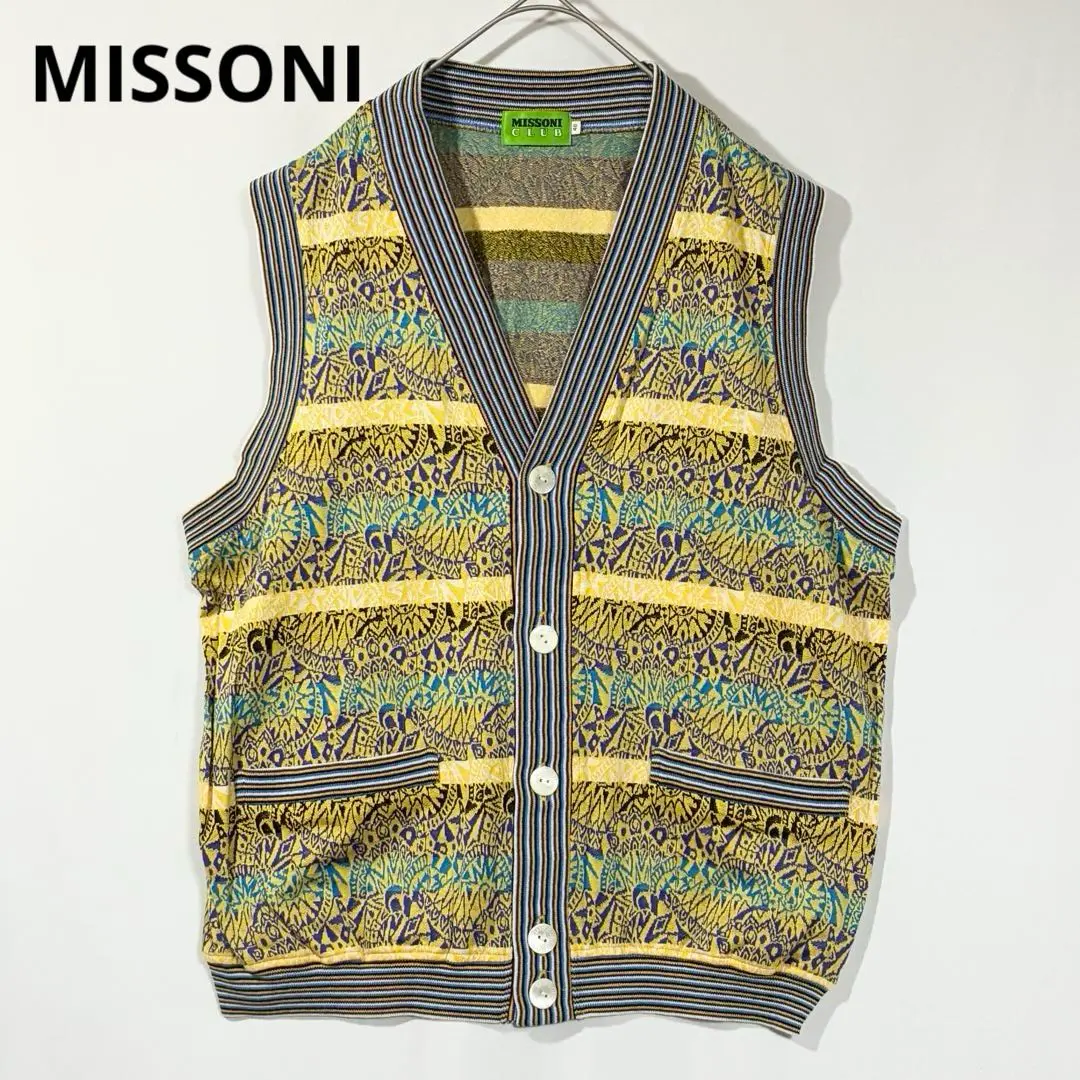 ミッソーニベスト MISSONI SPORT ミッソーニ ロゴ ベスト イタリア製 USED - SOTA