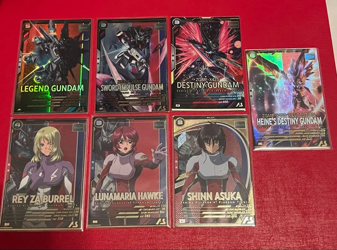 鋼彈基地 Z.A.F.T. 紅色機體 7 張套組 的縮圖