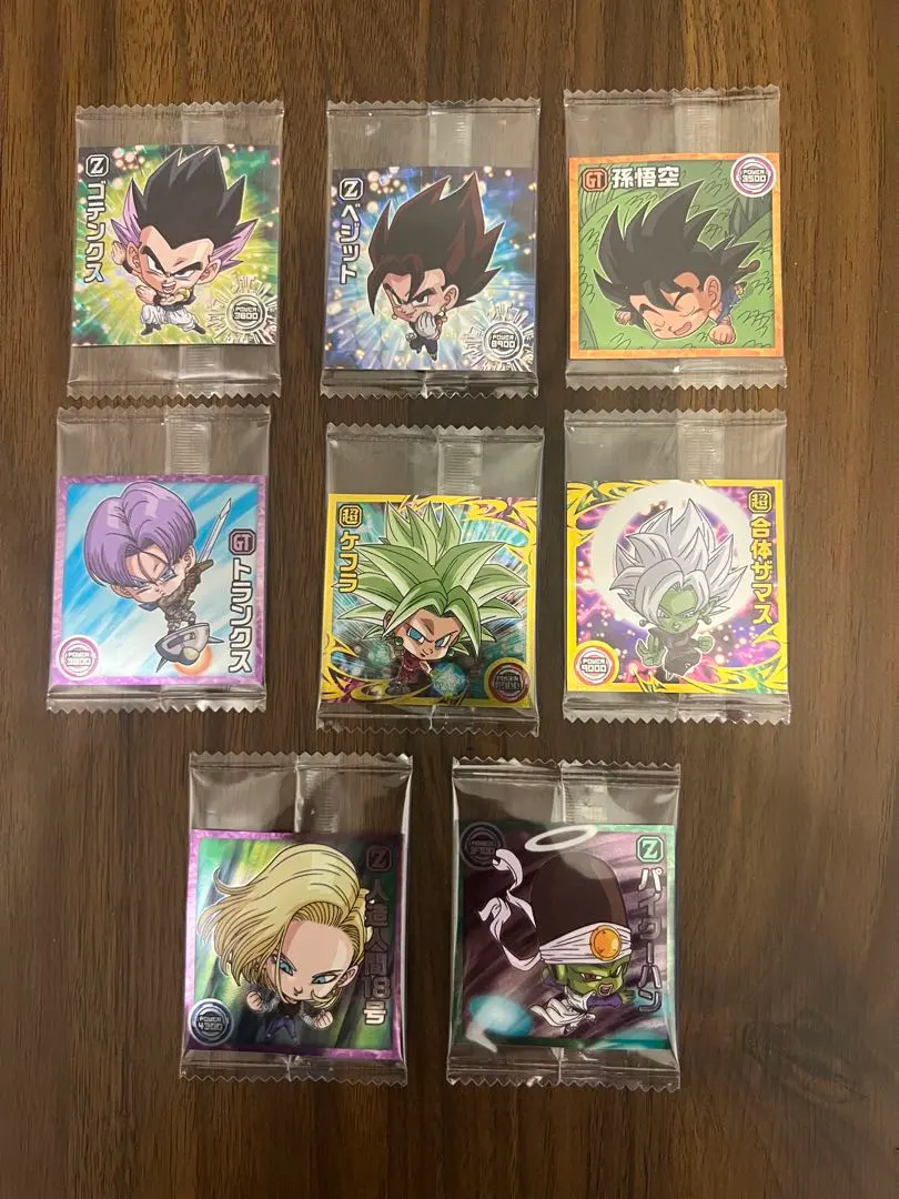 合售 七龍珠 超戰士 貼紙 威化餅 的縮圖