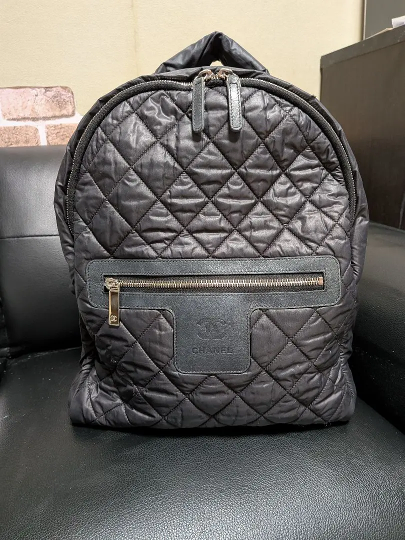 Chanel ブラック キルティングリュック 楽天市場】【美品】 シャネル リュックサック コココクーン