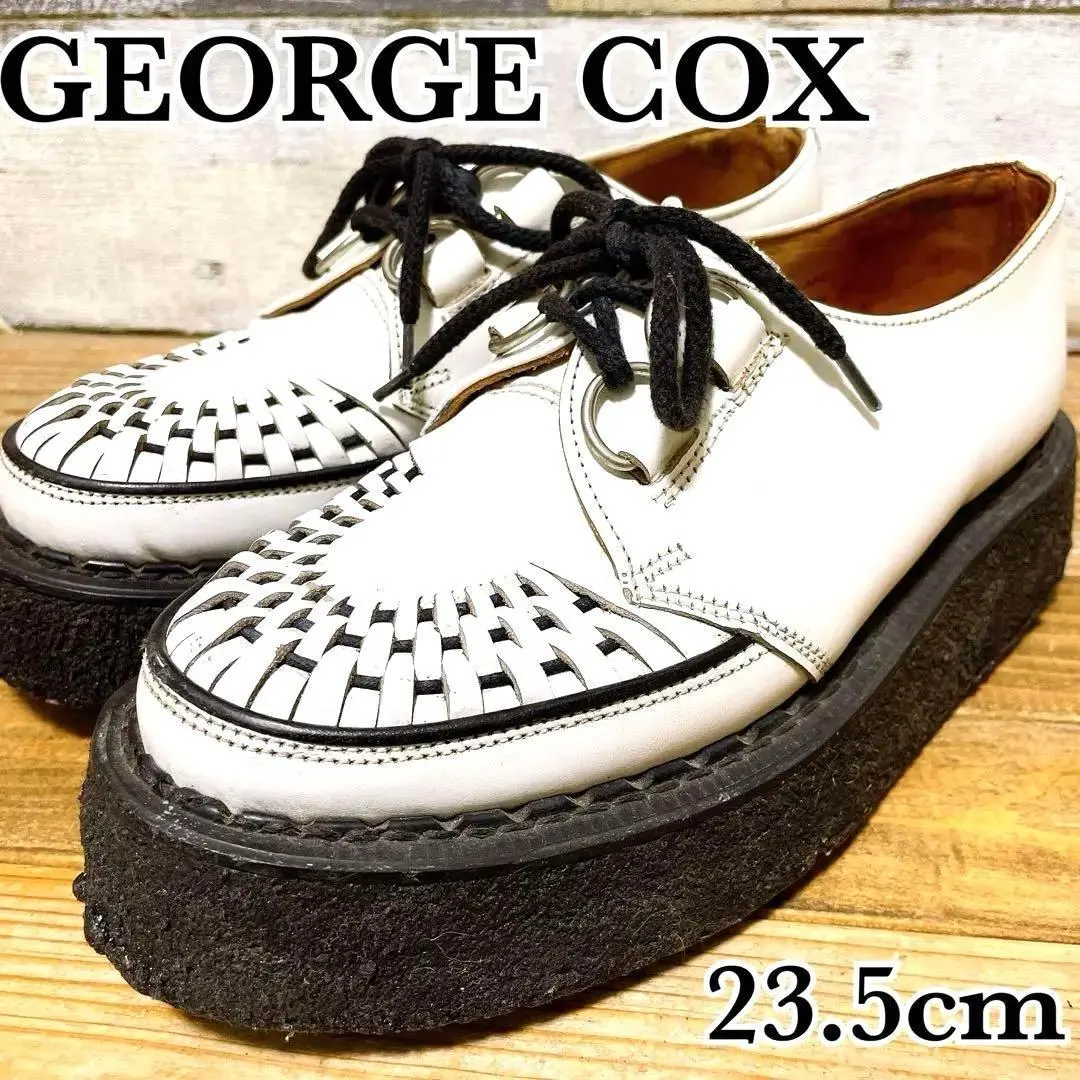 極美品【GEORGE COX】GIBSON ラバーソール 3588 VIB 白 極美品【GEORGE COX】GIBSON ラバーソール 3588 VIB 白 - メルカリ