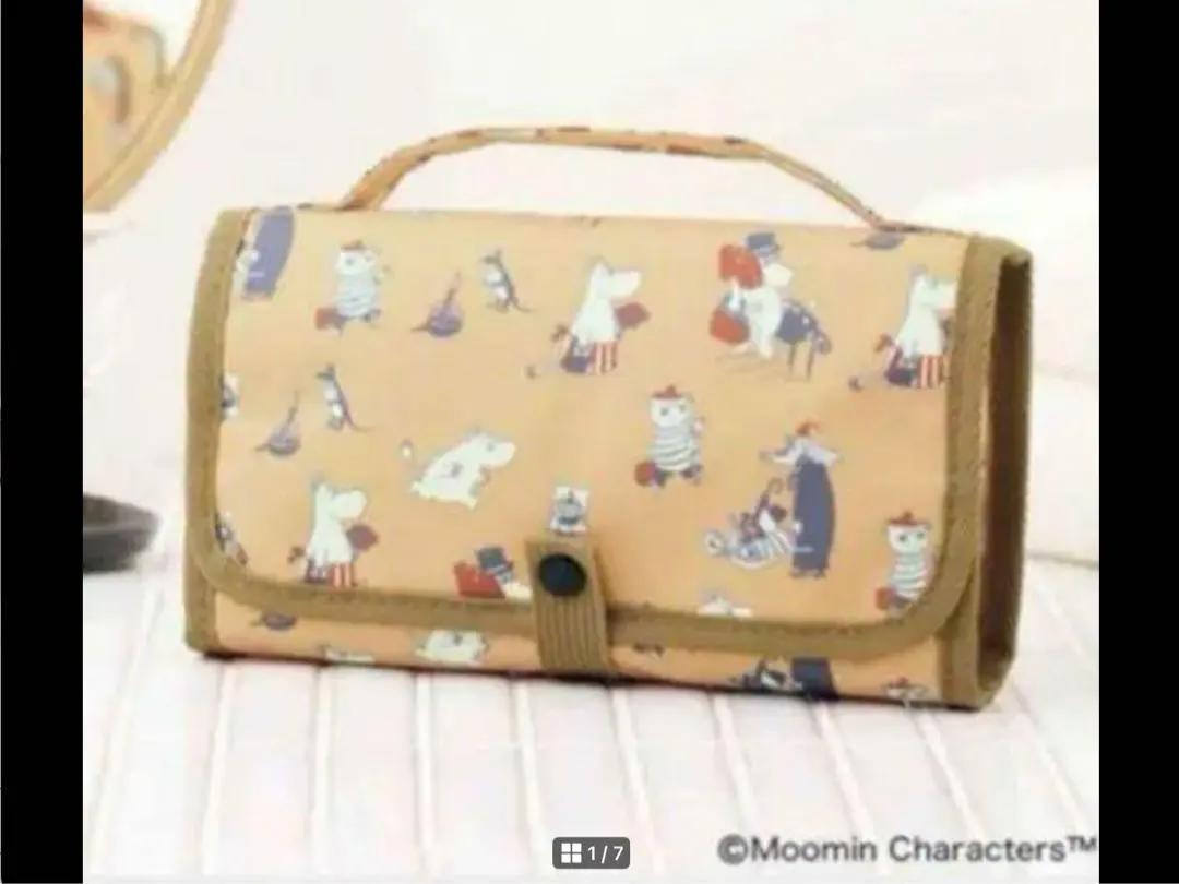リンネル 7月號特別附錄 MOOMIN 多功能防潑水收納包 全新 未使用品 的縮圖