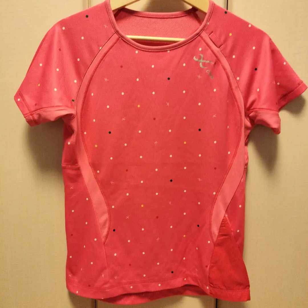 Thumbnail of CW-X Women's Tennis Sports Dot Pink T-shirt M