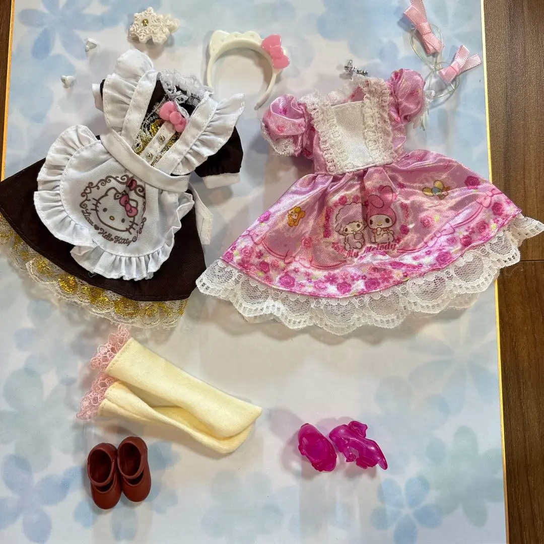 Thumbnail of Licca-chan Hello Kitty My Melody One-piece dress Rare Earrings Shoes