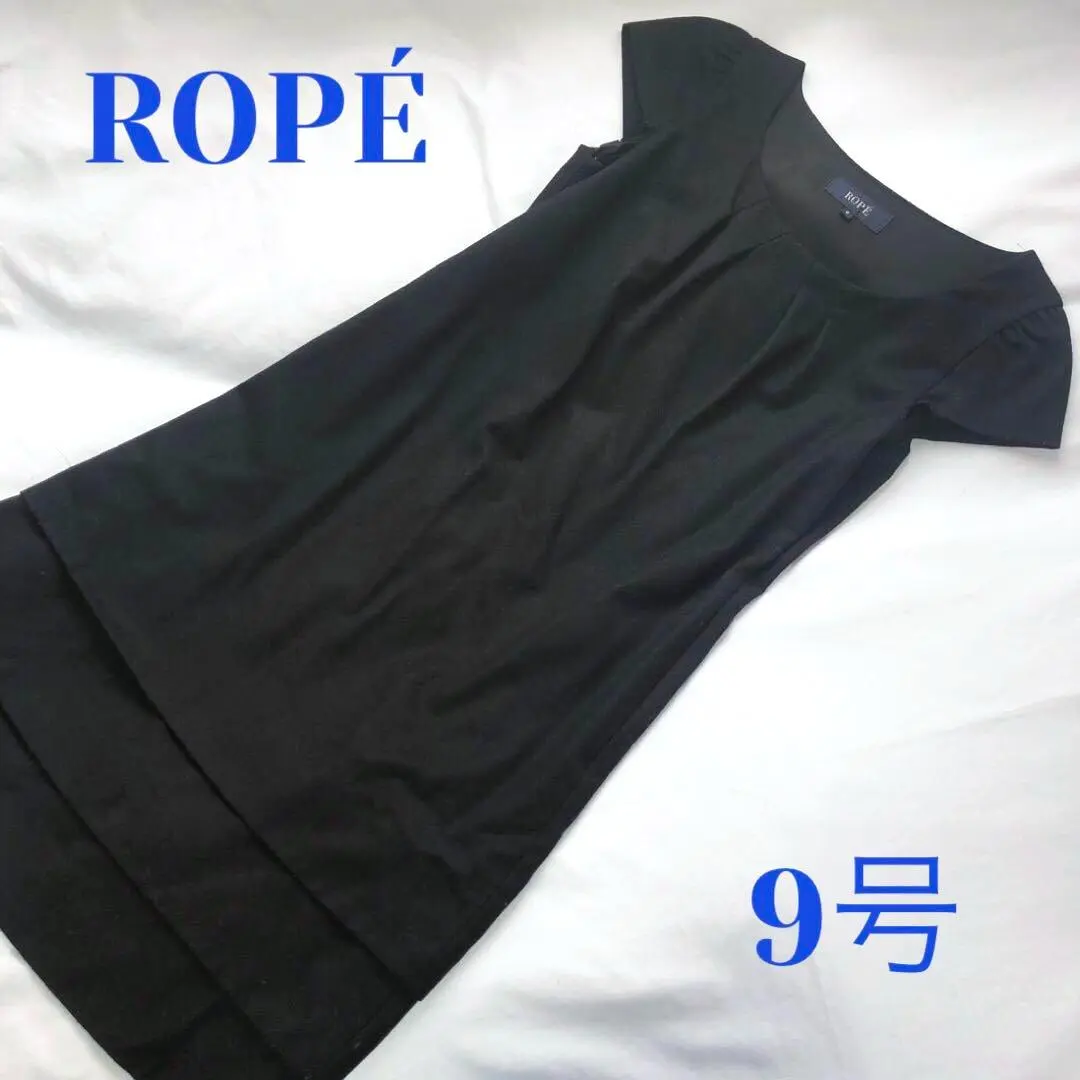 Thumbnail of ROPE Mini One-Piece Dress Short Sleeve Formal Black Size 9