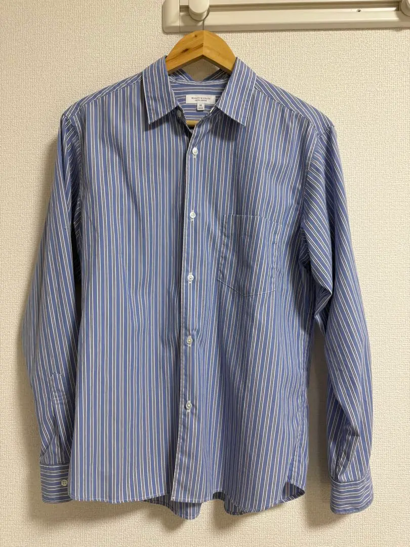 Thumbnail of BEAUTY&YOUTH M size striped shirt