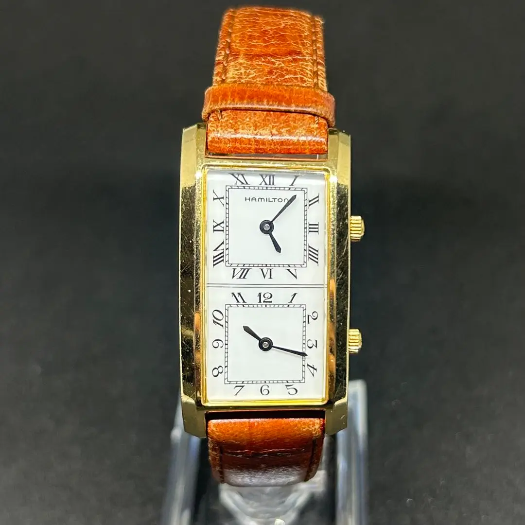 【値下げ】ハミルトン　アメリカントラベラー　美品　ビンテージ 美品 Hamilton ハミルトン アメリカントラベラー 新品ベルト