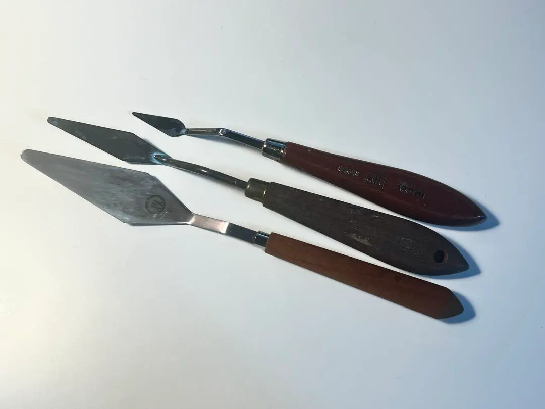 Thumbnail of Painting knives, set of 3, for oil painting