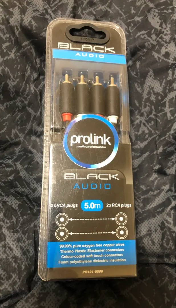Thumbnail of prolink BLACK AUDIO RCA cable 5.0m