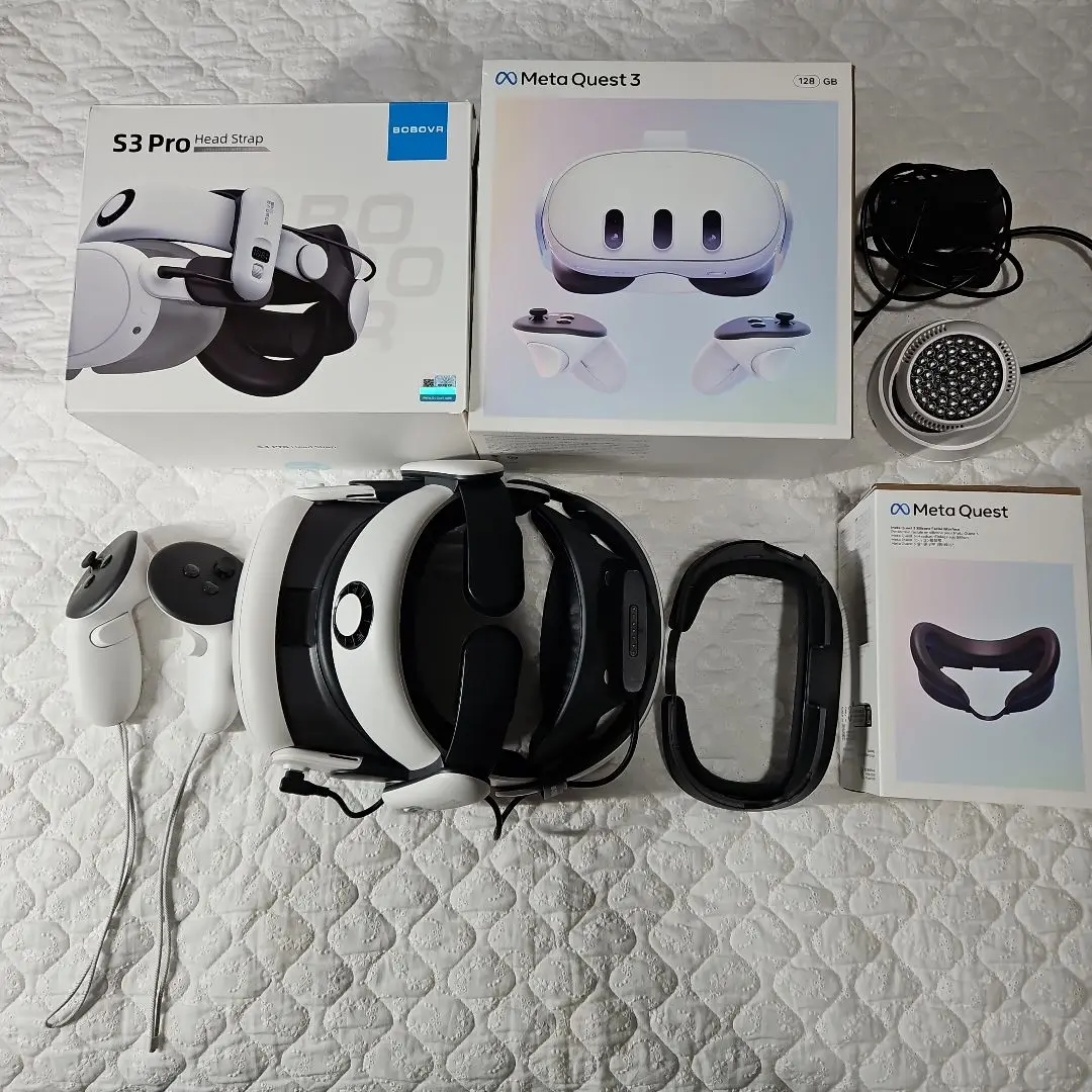  Qust3 メタクエスト3 128GB＋BOBOVR S3 Pro BOBOVR S3 Pro Battery Strap for Meta Quest 3 & Quest 3S