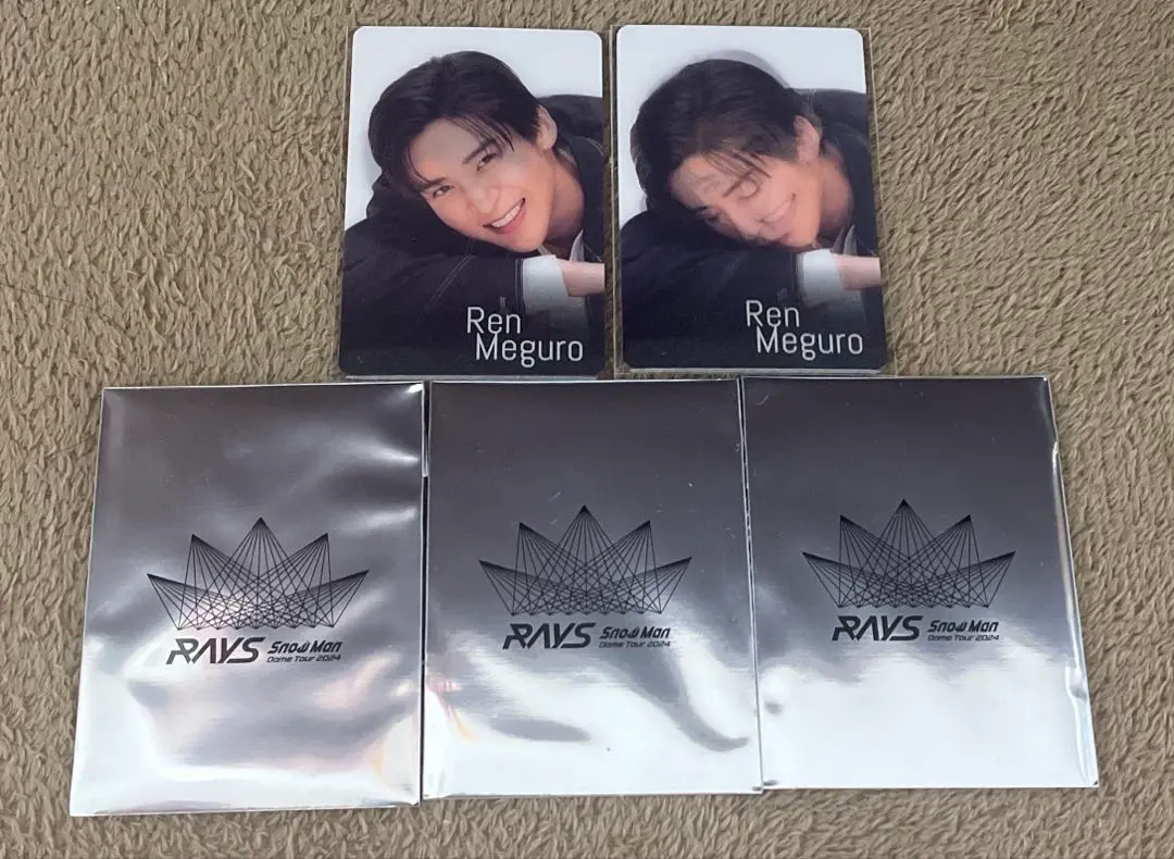 Thumbnail of Ren Meguro of Snow Man "Chira-mi" Card, Ticket-style Card