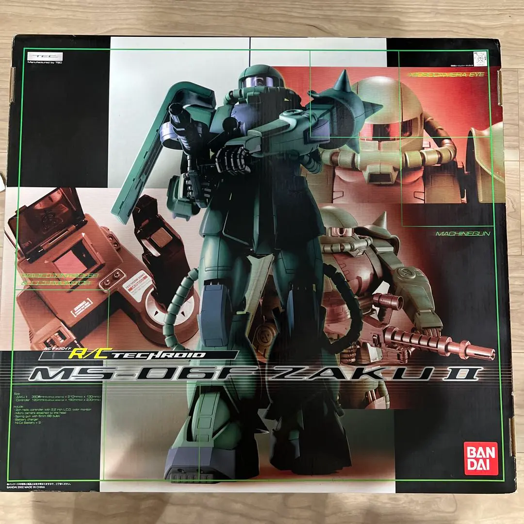 BANDAI/バンダイ RC テックロイド 機動戦士ガンダム MS-06S シャア専用 ZAKU ?/ザク 2 ラジコン 色彩済み半完成組み立てキット ガンプラ R/C Techroid(テックロイド) MS-06S ZAKU2 入荷いたし