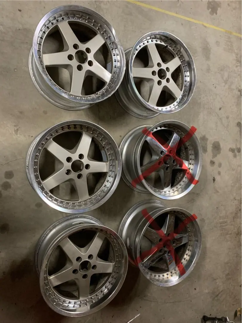 work Equip 18inch ワーク エクイップ角リム！10Jx２本 work Equip 18inch ワーク エクイップ角リム！10Jx2本