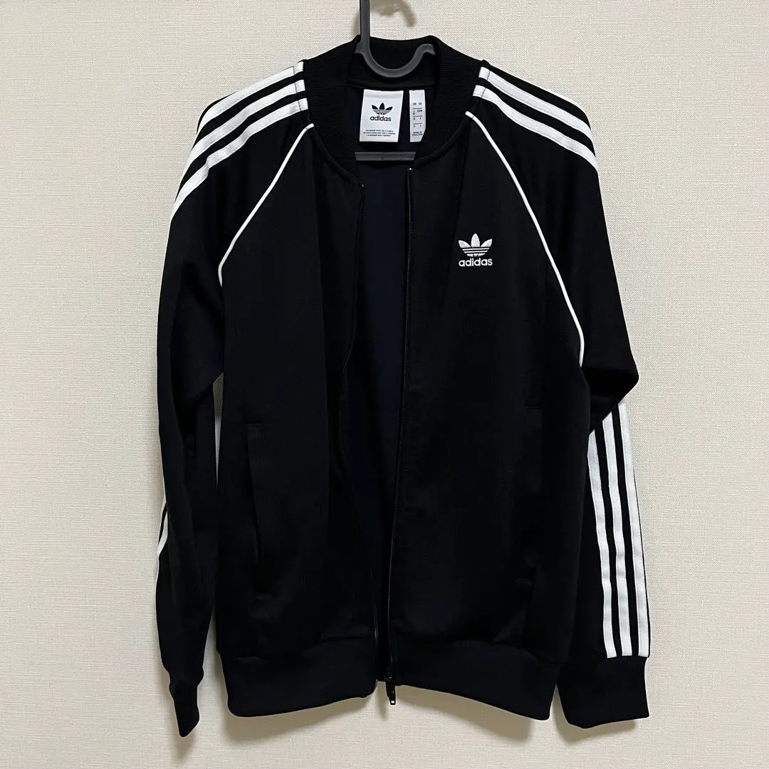 adidas 愛迪達 運動外套 SST Superstar 黑 白 的縮圖