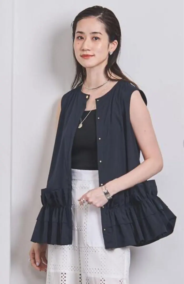 United Arrows 抓褶無袖上衣 36 的縮圖