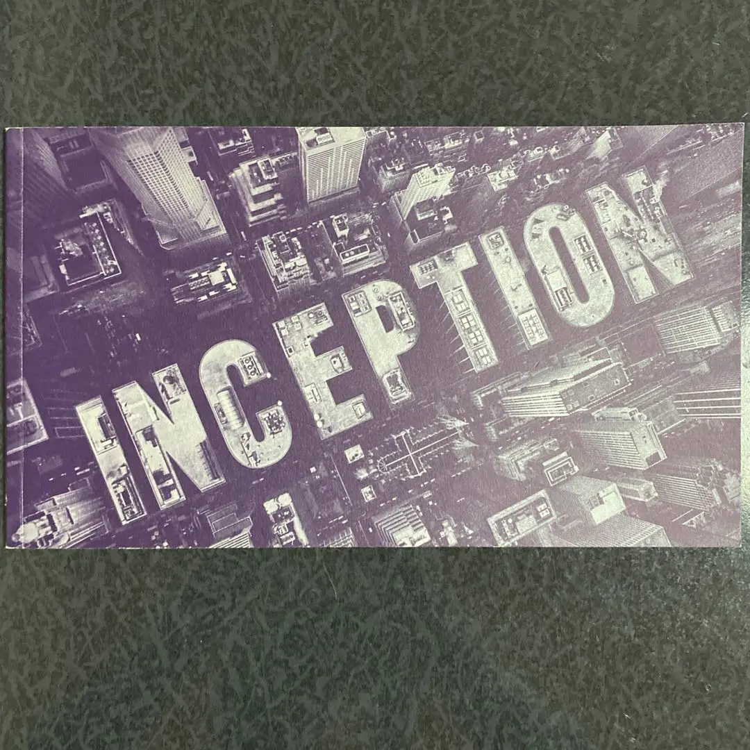 Movie Press Sheet Inception Directed By Christopher Nolan