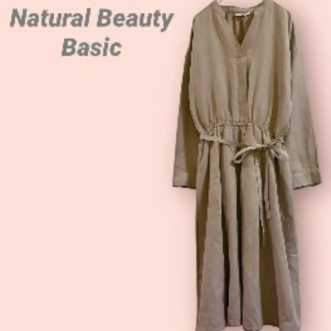 Thumbnail of Natural Beauty Basic Long Sleeve Dress, Knee Length, Suede-like / M