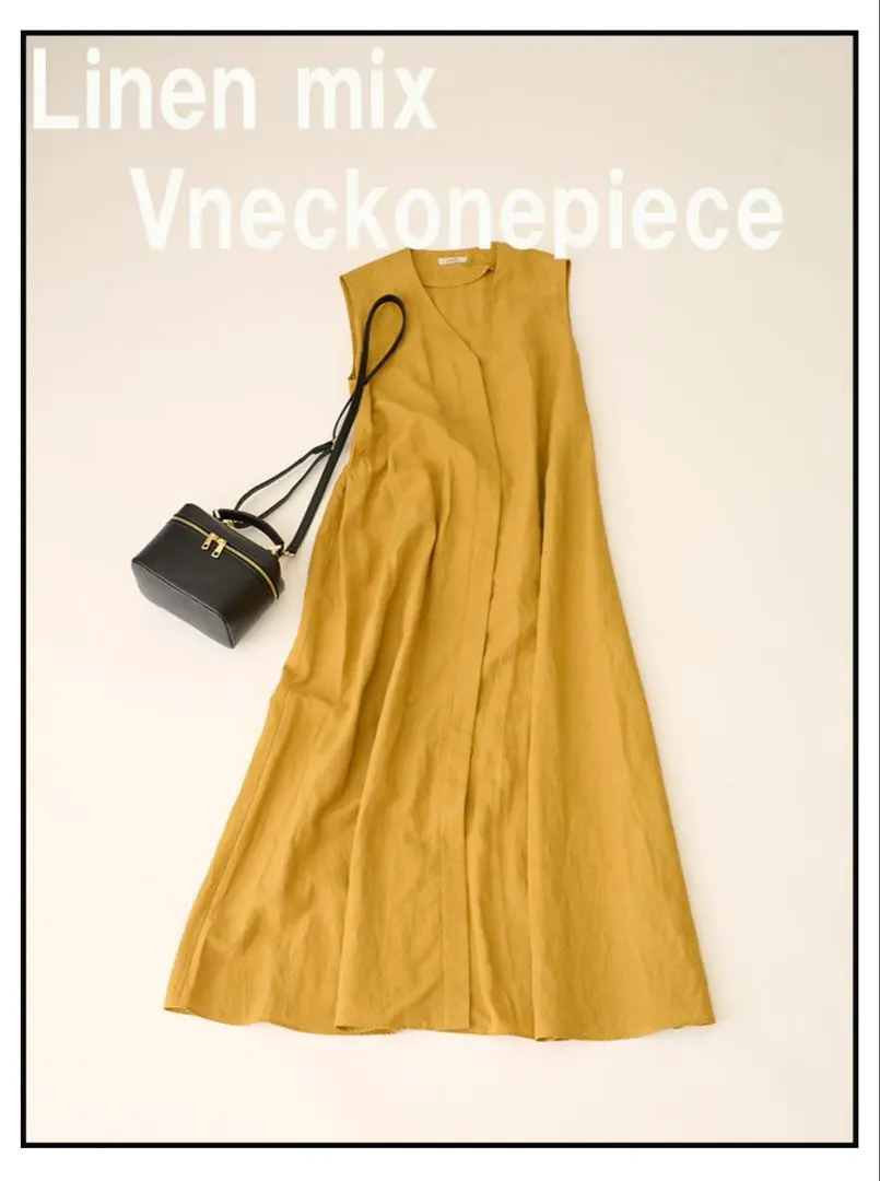 Thumbnail of Journal Standard Linen Mix V-Neck Dress 36
