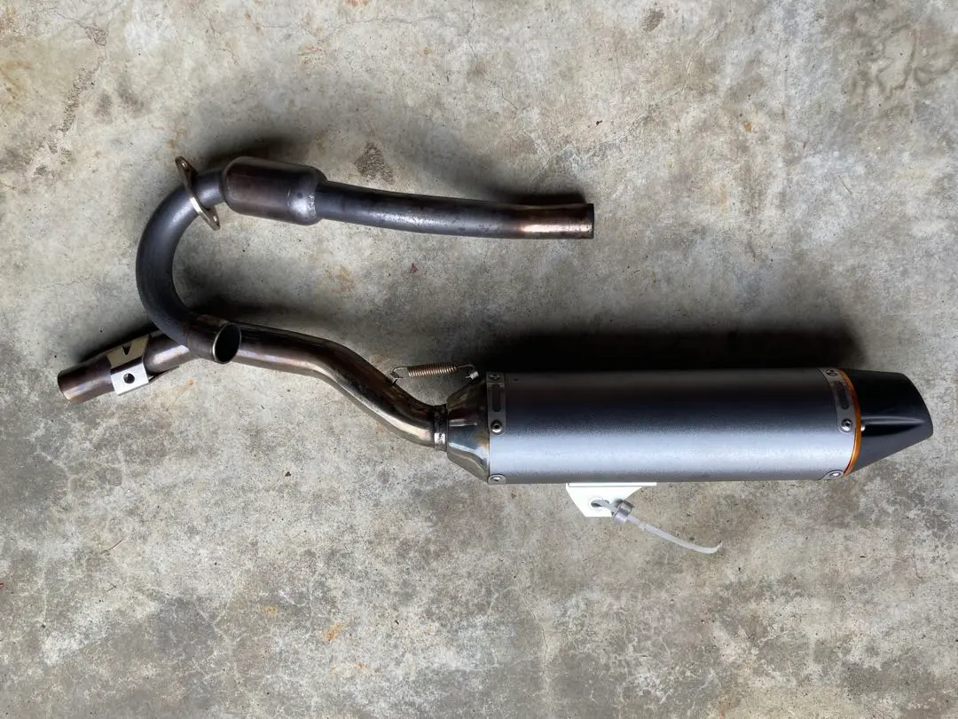 FTR223純正　新車取外し　美品　HONDA HM KPM K1 サイレンサー FTR223純正 新車取外し 美品 HONDA HM KPM K1 サイレンサー