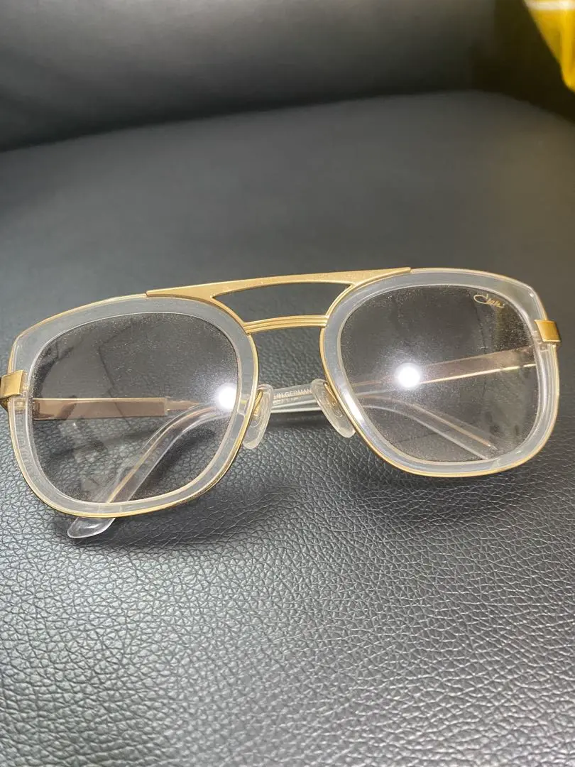 Cazal クリア/ゴールド スクエアサングラス　堂本剛 未使用品】堂本剛◇カザール CAZAL サングラス - メルカリ