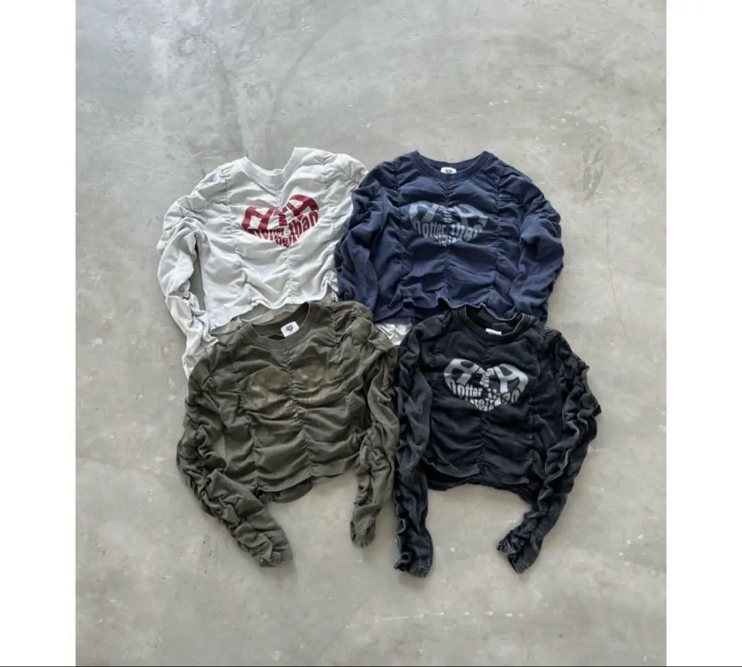 ☆HTH☆ Shirring Long Tee シャーリングハートロゴ 2025年最新】hth shirringの人気アイテム - メルカリ