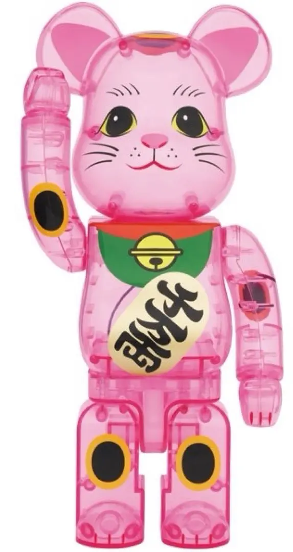 2025年最新】be@rbrick 招き猫 桃色透明メッキ 1000%の人気