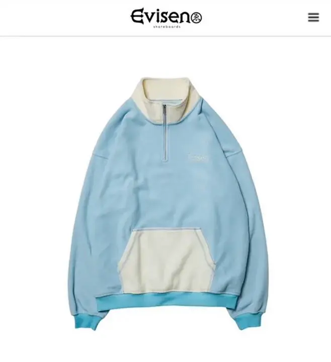 evisen ハーフジップトレーナー JIGGYS SHOP スウェット トレーナー メンズ トップス 長袖 プル