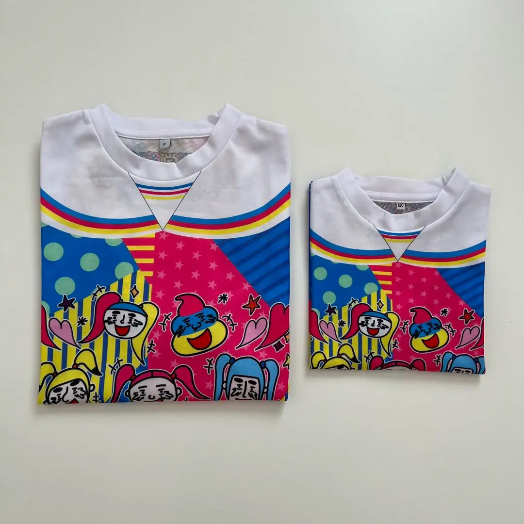 竹下パラダイス　グッズ　Tシャツ140 アーム＆レッグウォーマー 竹下パラダイス Tシャツ 140サイズ ホワイト - メルカリ