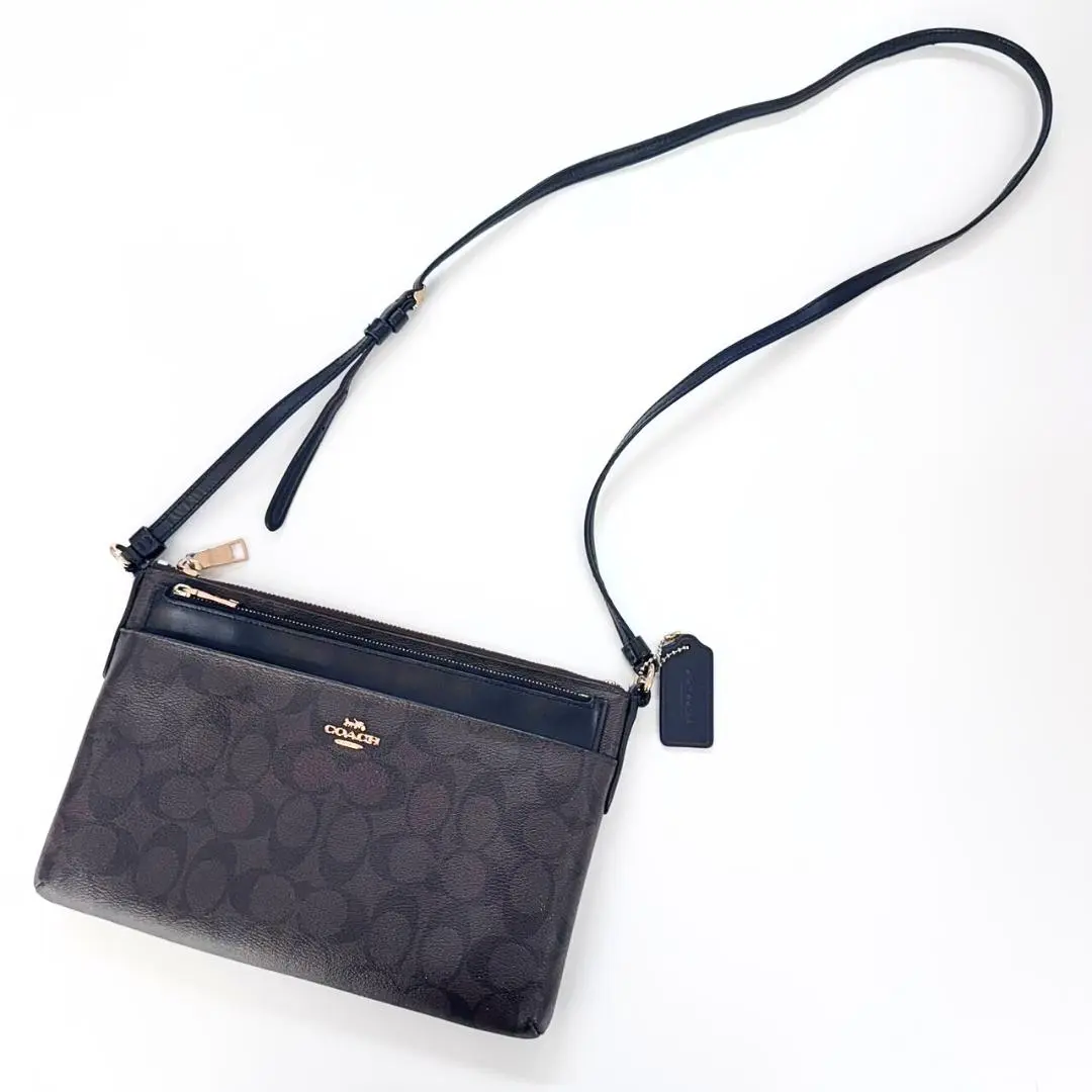 コーチ PVC シグネチャー ショルダーバッグ F58316 COACH コーチ F58316 ロングショルダー シグネチャー ショルダー