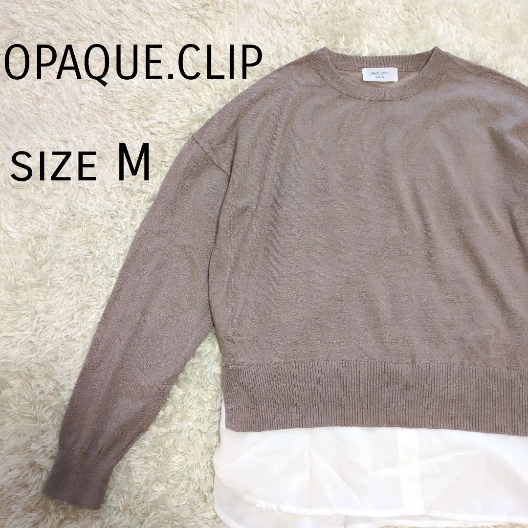 Thumbnail of OPAQUE.CLIP Docking Long Sleeve Knit M Greige