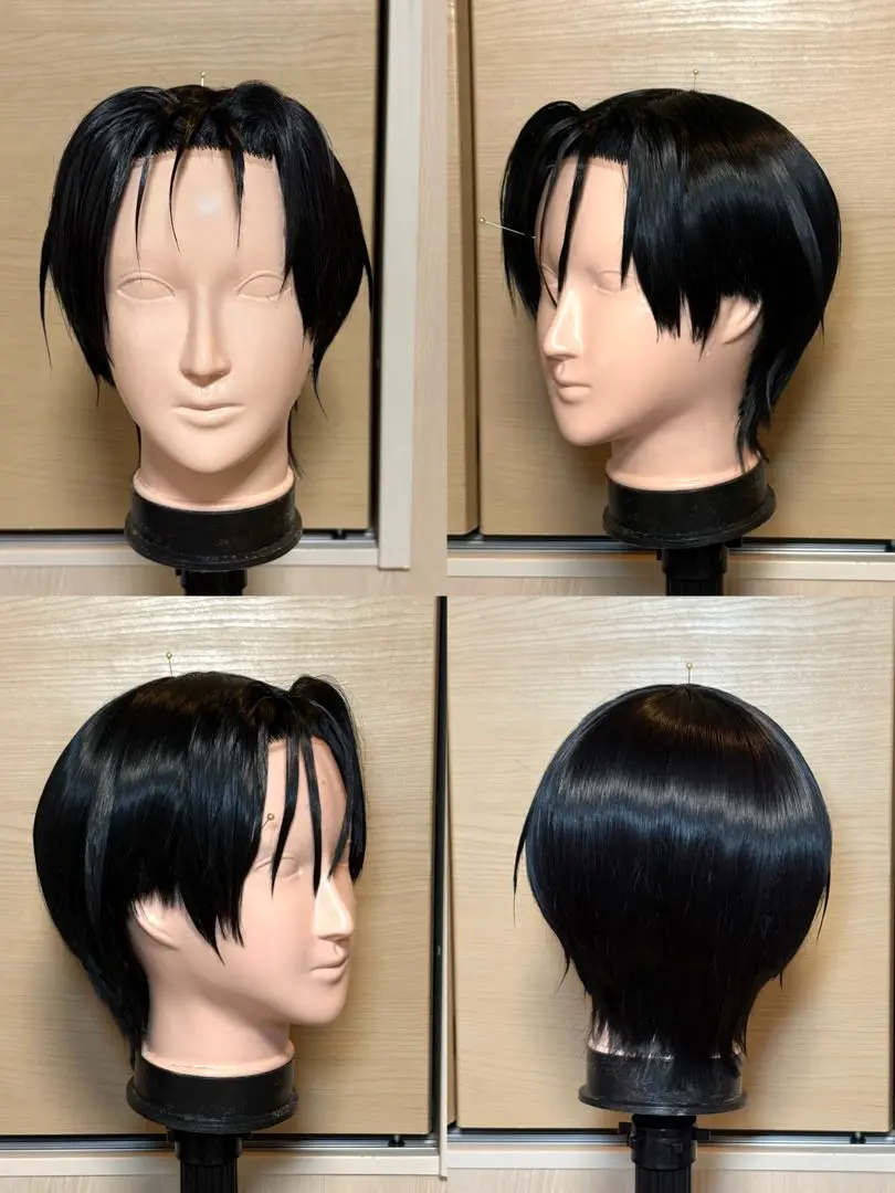 Amazon.co.jp: 【真銀 】ブラック黒 耐熱 ショート ウィッグ