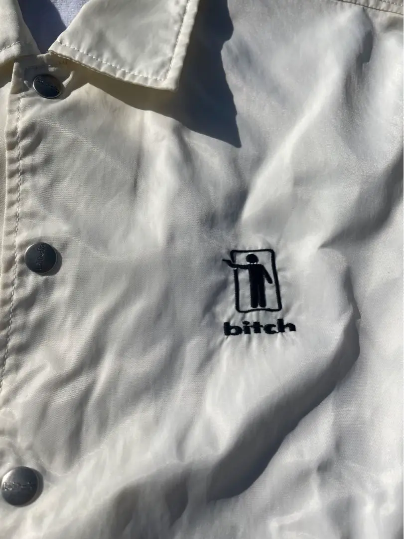 90s USA製　bitch skateboards コーチジャケット レア 90s bitch skateboards コーチジャケットビッチスケート