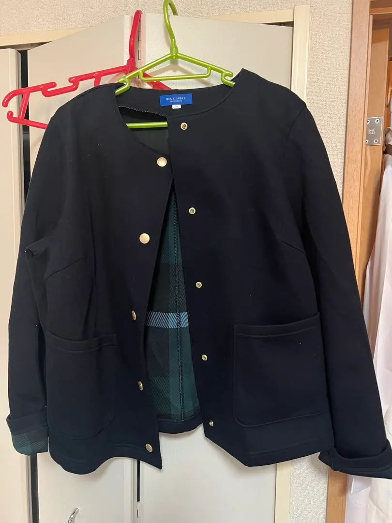 新品 ブルーレーベルクレストブリッジ ノーカラージャケット 38 2025年最新】BLUE LABEL CRESTBRIDGE ノーカラージャケットの