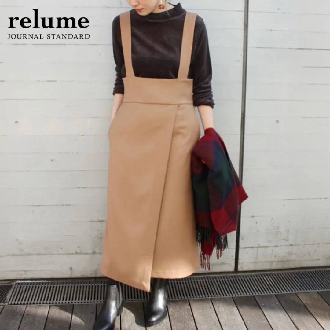 Journal standard relume 雙交叉寬腰帶裙 的縮圖