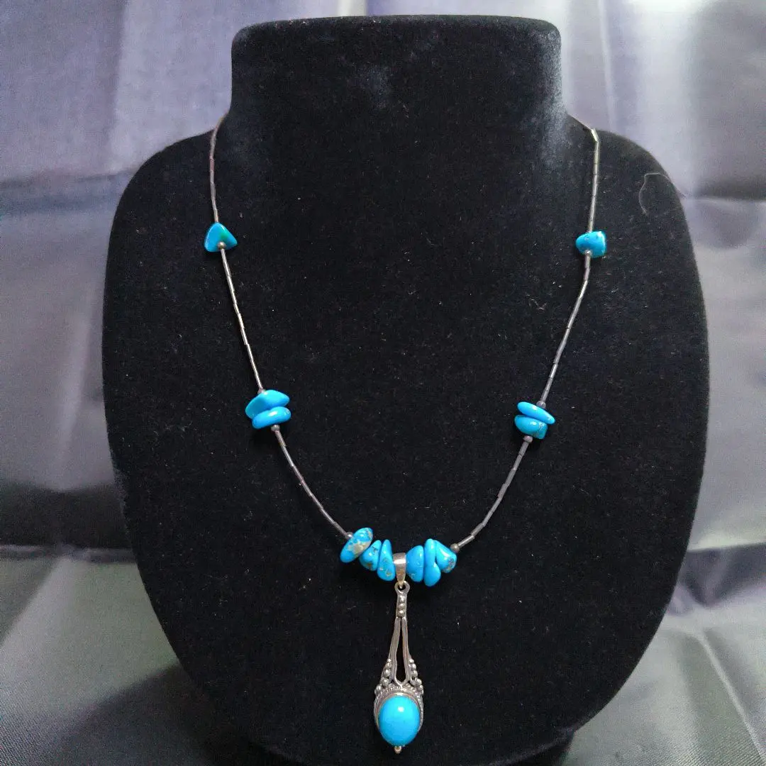 Thumbnail of S013 Turquoise Silver 925 Necklace