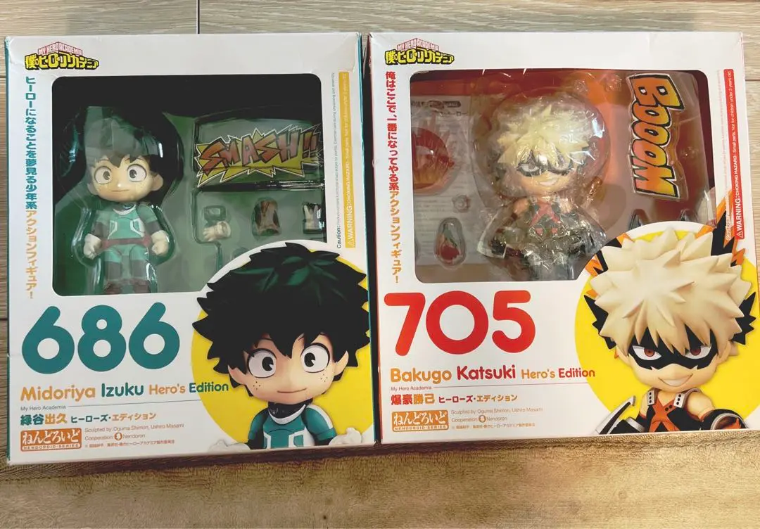 ねんどろいど 686 緑谷出久 705 爆豪勝己 フィギュア ヒロアカ ヒロアカ』新作ねんどろいど登場！緑谷出久＆爆豪勝己の十傑