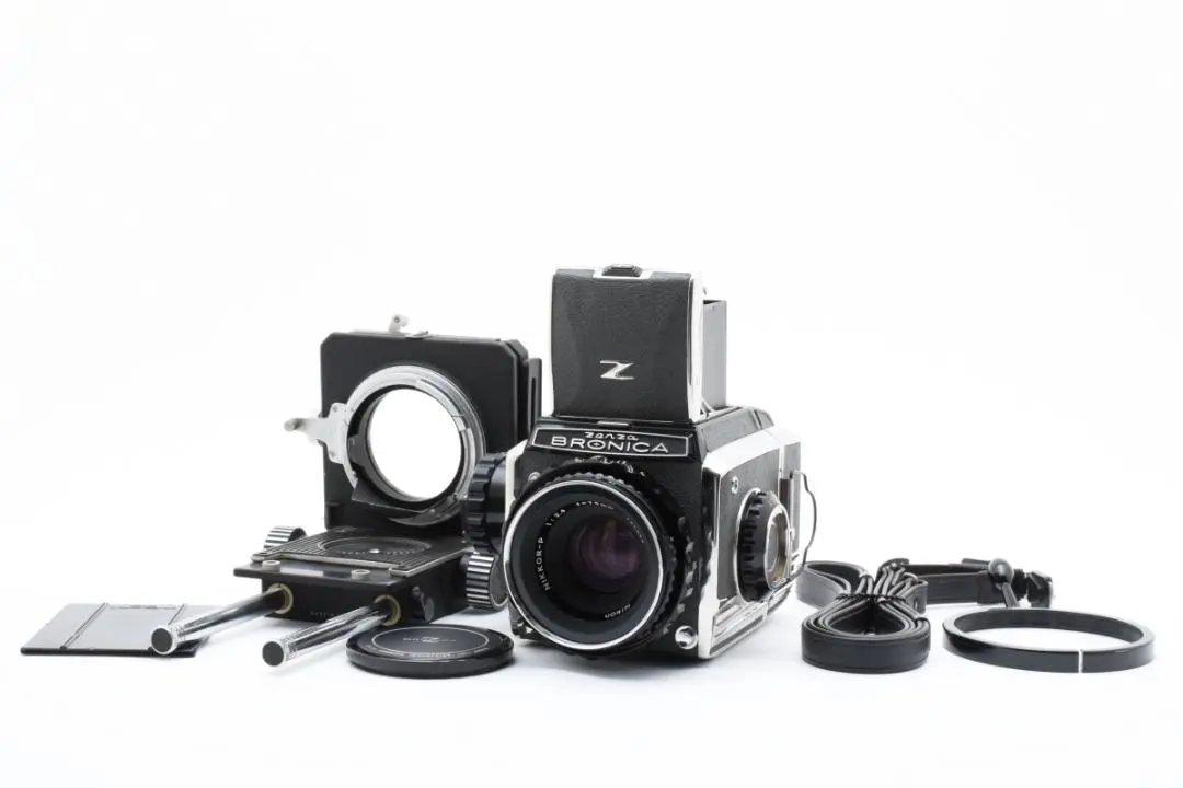 美品 Zenza Bronica S2 ブラック + 75mm f2.8 Amazon | Zenza Bronica S2 with Nikkor-P 75mm F2.8 ブロニカ
