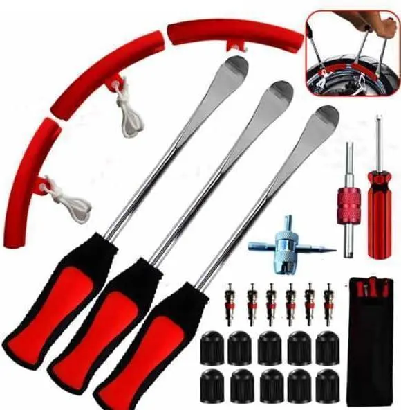 Thumbnail of Set of 3 Tire Levers Remover for Cars, Motorcycles, Bicycles - Changing and Removal Tools