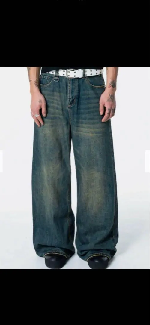 Thumbnail of MENES Mud Wide Denim Pants MENES Denim