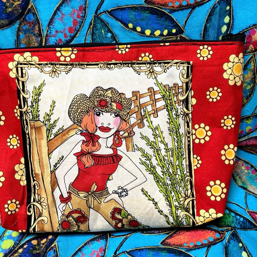 Thumbnail of Loralie Harris Cowgirl Large Pouch ☆Handmade☆