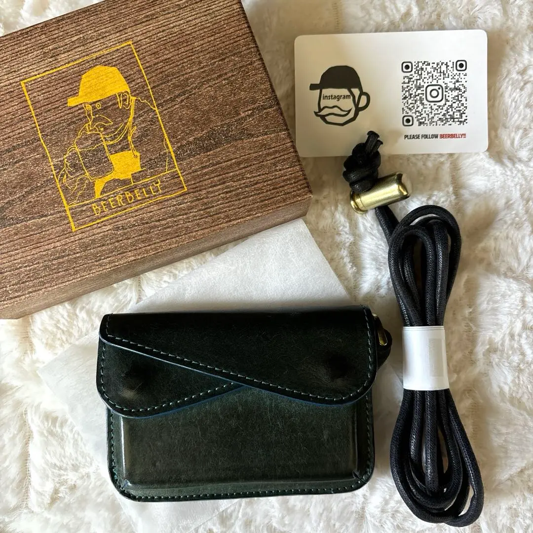 ビアベリー　fes    中古　キーホルダー付き BEERBELLY ビアベリー fes リボンキーホルダーセット 本革
