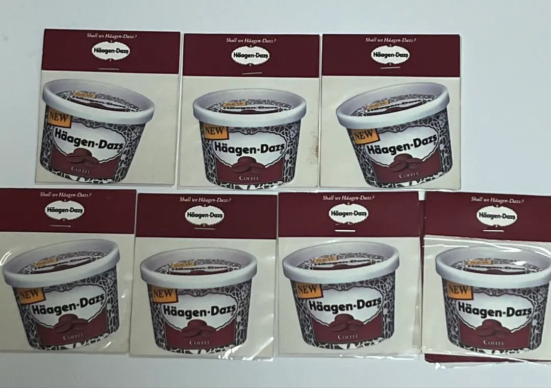 Thumbnail of Häagen-Dazs Ice Cream Cup Stickers - Set of 7
