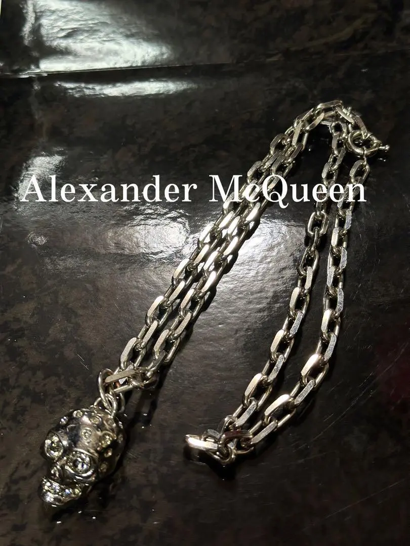 Alexander McQueen 2連ネックレス Alexander McQueen アレキサンダーマックイーン スカル スネーク